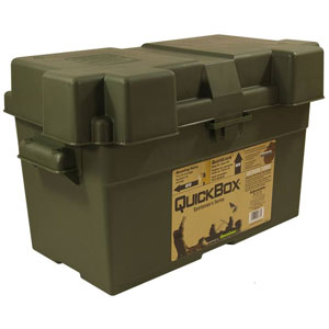 Quickcable Adjustable Battery Box - For Group 24, 27, 31 (Olive Drab)