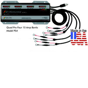 Dual Pro Four Bank Pro 12 Volt 60 Amp Battery Charger - Four 15 Amp Banks