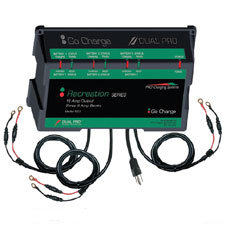 Dual Pro 6 Amp Waterproof Battery Charger - 3 Bank