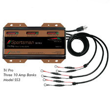 Dual Pro Three Bank Pro SE 12 Volt 30 Amp Battery Charger - Three 10 Amp Banks