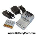 Dual Use Charger with 4 AA NiMH Batteries