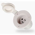 White Power Port Plug