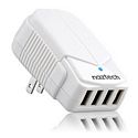 Naztech N240 4A Quad USB Travel Charger - White