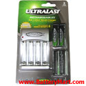 UltraLast Multi-Voltage (110-220V) Travel Charger with 4 AA Batteries