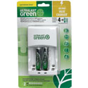 Ultralast Family Battery Charger with 2 AA Batteries