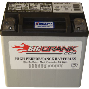 USA-Made Big Crank ETX14L Battery - Free Shipping: BatteryMart.com