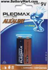 Pleomax 9 Volt Alkaline Battery