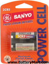 Sanyo 2CR5 Lithium Photo Battery
