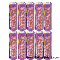 Lenmar AA NiMH Rechargeable Batteries - 10 Pack