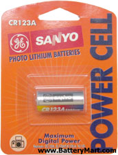 Sanyo CR123 Lithium Photo Battery