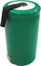 D NiMH Rechargeable Battery with Solder Tabs