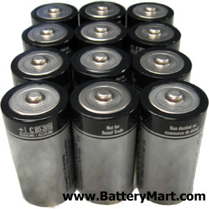 C Alkaline Batteries - 12 Pack