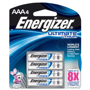Energizer Ultimate AAA Lithium Batteries - 4 Pack