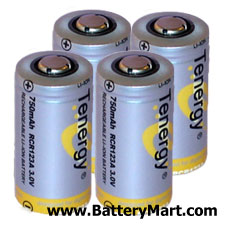 Li Ion 3 V Rechargeable CR-123A 4pk