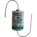 Saft 1/2AA Lithium Cell With Axial PC Leads