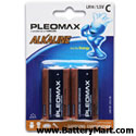 Pleomax C Alkaline Batteries - 2 Pack