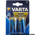 Varta C Alkaline Batteries - 2 Pack