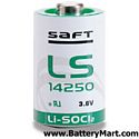 Saft+LS+14250+3.6+Volt+1%2F2+AA+Lithium+Battery