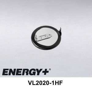 Rechargeable VL2020-1HF Lithium Coin Cell for Printed Circuit Mount