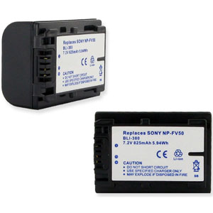 Replacement Sony NP-FV30, NP-FV50, NP-FV70, NP-FV100 Battery