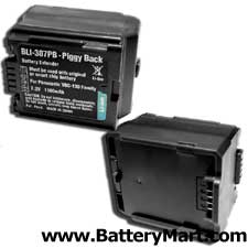 Piggy Back Battery for Panasonic VW-VBG130, 260