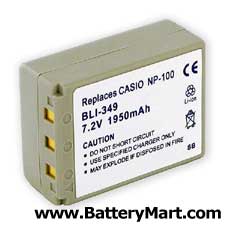 Casio NP-100 Replacement Battery