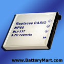Casio NP-60 Replacement Battery