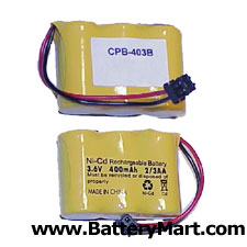 1X3-2/3AA/B Connector Replacement Battery