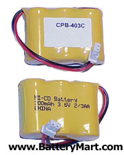 1X3-2/3AA/C Connector Replacement Battery