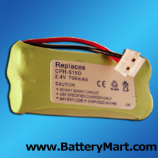 1X2AAA with D Connector Replacement Battery