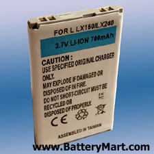 LG LX150 Black Replacement Battery