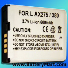 LG AX275, AX380 Replacement Battery