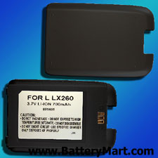 LG LX260 Black Replacement Battery