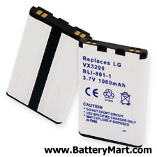 LG VX3200 1000mAh Replacement Battery