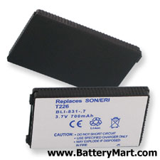 Sony Ericsson T226 Replacement Battery