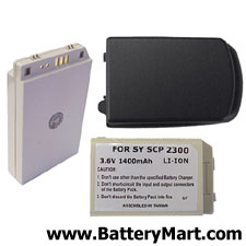 Sanyo VI-2300 Black Replacement Battery