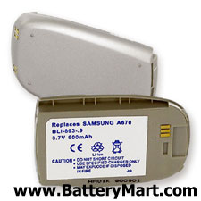 Samsung SCH-A670 Replacement Battery