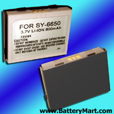 Sanyo SCP-6650, Katana II Gray Replacement Battery