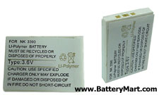 Nokia 3360 1500mAh Replacement Battery