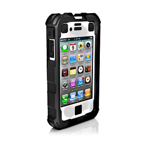 Ballistic Hard Core (HC) Series for iPhone 4S - 4 Black-ON-White