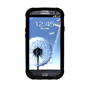 Ballistic Shell Gel (SG) Series for Samsung Galaxy S III - Black-ON-Black
