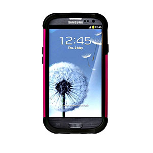 Ballistic Shell Gel (SG) Series for Samsung Galaxy S III - Black-ON-Pink