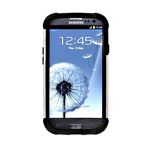 Ballistic Shell Gel (SG) Series for Samsung Galaxy S III - Black-ON-White