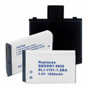 RIM Blackberry 8800 Series Black Replacement Battery