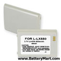 LG LX550 Replacement Battery