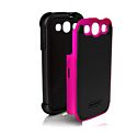 Ballistic Shell Gel (SG) Series for Samsung Galaxy SIII  - Black-ON-Pink