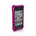 Ballistic Shell Gel (SG) Series for iPhone 4S - 4 Black-ON-Pink