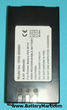 Pioneer PDV-BT10 Replacement Battery