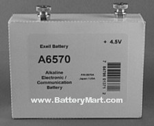 Exell A6570 4.5 Volt Alkaline Battery