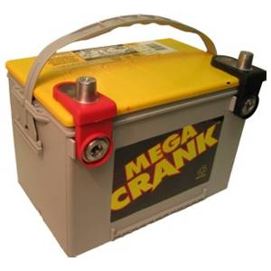 Mega Crank Dual Terminal AGM Battery  - 750 CCA